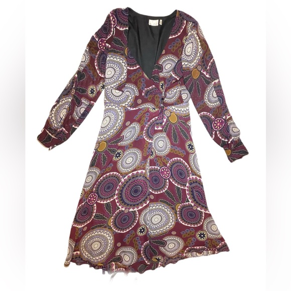 Chic Long-sleeve Maxi Wrap Dress - Picture 1 of 8